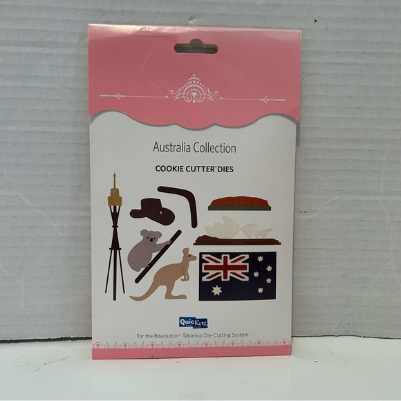 Quickutz 8-pc cookie cutter dies - AUSTRALIA Collection - Picture 1 of 4